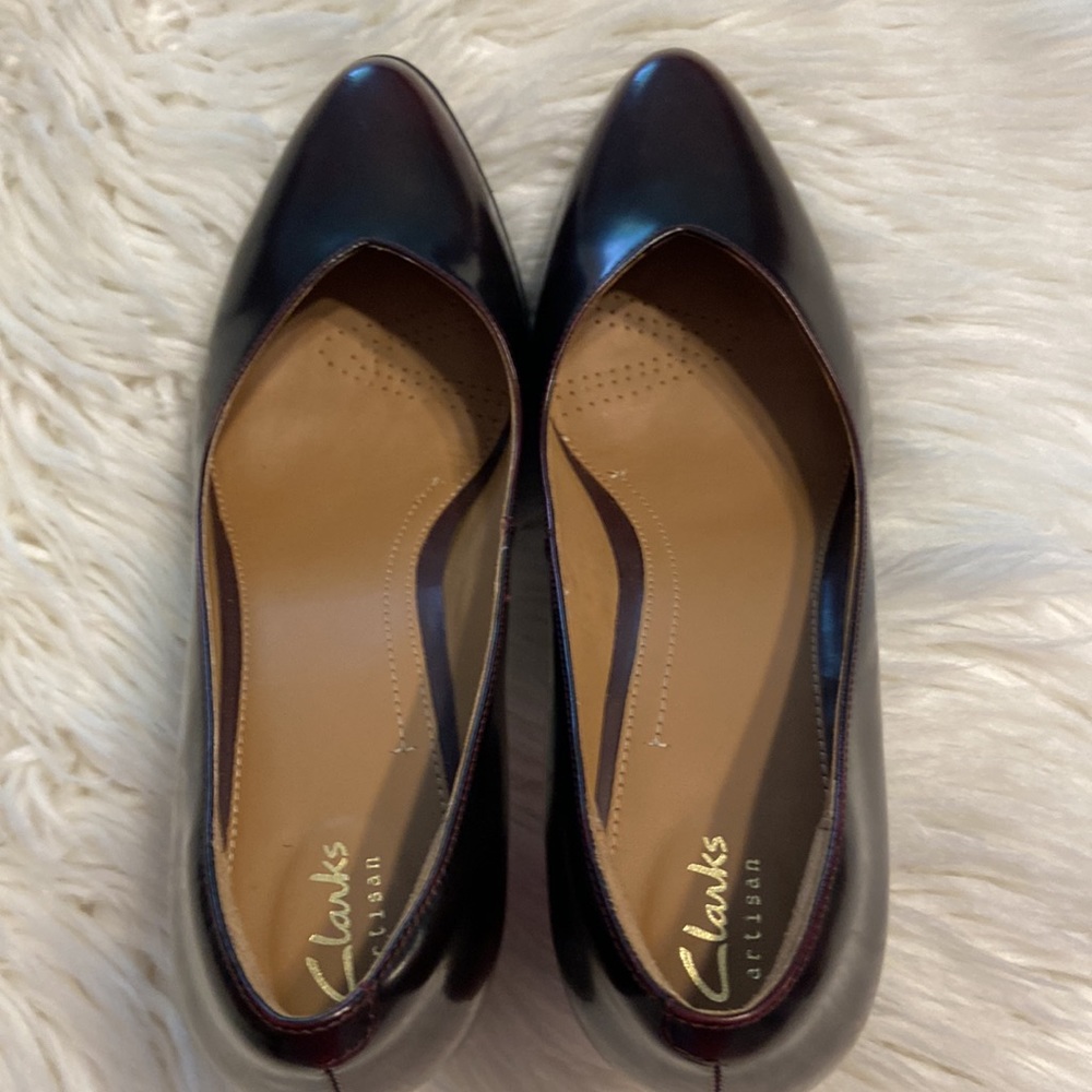 CLARKS LEATHER Artisan Heels size 10 excellent condition never been worn - Picture 5 of 16